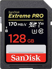 Lade das Bild in den Galerie-Viewer, SanDisk Extreme Pro SDXC UHS-I Speicherkarte 128GB
